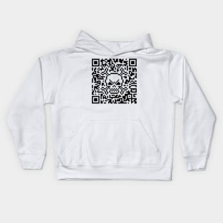 Skull And Crossbones (Quick Response Code / 41x41 / POS) Kids Hoodie